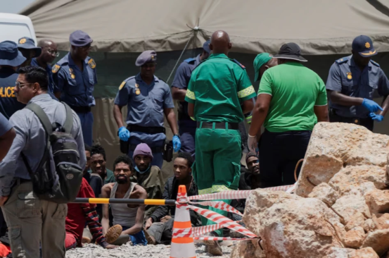 S.A recovers 36 bodies, arrests 82 survivors from illegal mine